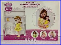 My First Disney Princess Belle Doll & Toddler Dress Gift Set Beauty New Nib