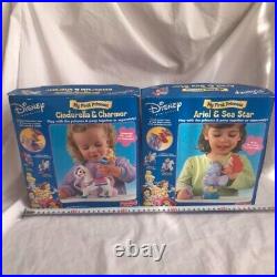My First Princess PVC Dolls Ariel Belle Mattel Disney 4 2002 Set 2 Cake Toppers