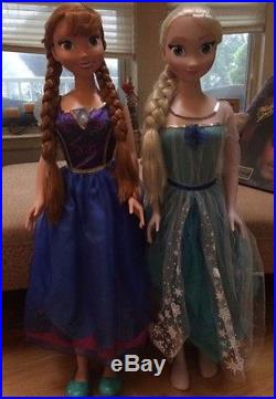 My Size Disney Frozen Elsa And Anna Dolls