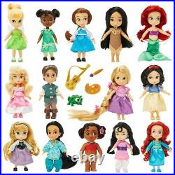 NEW! 2020 Disney Store Animators' Collection Mini Doll Set 14 Dolls Classic