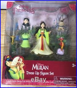 NEW 6 Different Disney Princess Magic Clip Magiclip Dress Polly Pocket Doll Sets