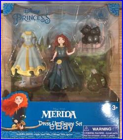 NEW 6 Different Disney Princess Magic Clip Magiclip Dress Polly Pocket Doll Sets