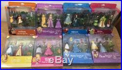 NEW 8 Different Disney Princess Magic Clip Magiclip Dress Polly Pocket Doll Sets