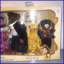NEW Disney Beauty and the Beast Deluxe Doll Set 11 Dolls Belle Gaston Gift RARE