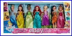 NEW! Disney Princess 7 Doll Set Anna Frozen Bella Cinderella Beauty Beast