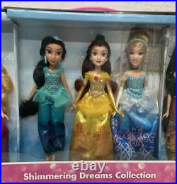 NEW Disney Princess Shimmering Dreams Doll Collection 11 Dolls