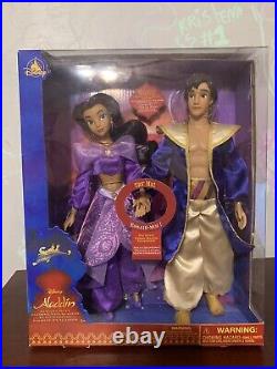 NEW Disney Store Aladdin and Jasmine Singing Duet Doll Set