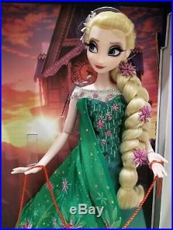 NEW Disney Store Elsa Frozen Fever Doll 17 Limited LE Heirloom Princess