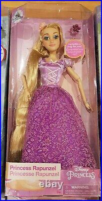 NEW Disney Store Princess 8 pc Classic Doll with Rings Collectors Set 11 1/2 Lot