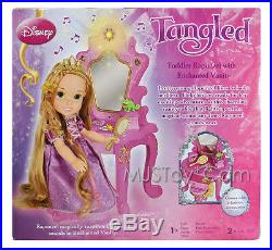 NEW Disney Tangled Toddler RAPUNZEL Doll with Enchanted Sound & Light Vanity
