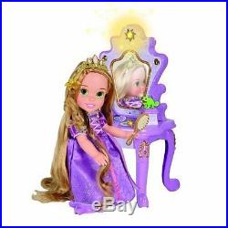 NEW Disney Tangled Toddler RAPUNZEL Doll with Enchanted Sound & Light Vanity