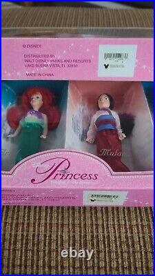 NEW LOT 2x 4 PACKS DISNEY PARKS EXCLUSIVE CLASSIC DOLL COLLECTION RARE RETIRED