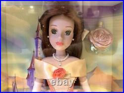 NIB DISNEY PRINCESS BELLE BRASS KEY KEEPSAKE Porcelain Doll unopened prestine 04