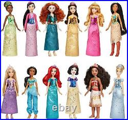 NIB Disney Princess Royal Collection 12 Shimmer Fashion Dolls with Accessories