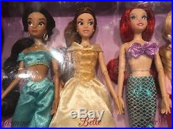 NIB Disney Store Princess Classic 12 Barbie Doll Collection Gift Set 11 Dolls
