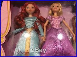 NIB Disney Store Princess Classic 12 Barbie Doll Collection Gift Set 11 Dolls