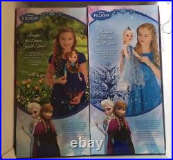 NIB Jakks Pacific Disney Princess & Me 18 Anna & Elsa Frozen Doll Set