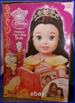 NIB My First Disney Princess Belle Singing & Storytelling Interactive 20 Doll