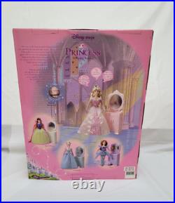 NWT VTG Disney Store Sleeping Beauty Talking Princess Doll with Bureau Mirror