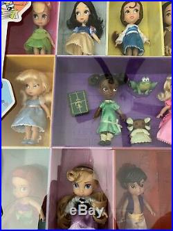 New 2019 Disney Store Animators' Collection Mini Doll Gift Set 14 Dolls