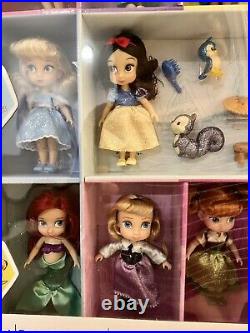 New Disney Animators' Collection Mini Doll Gift Set 5'' Snow White Ariel Moana