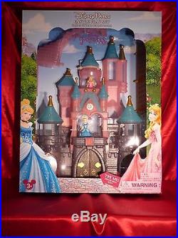 New Disney Parks Princess Castle Play Set Light Up Doll House Cinderella Aurora