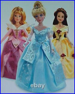 New Disney Princess Crystal Spendor Porcelain Beauty And The Beast Belle Doll