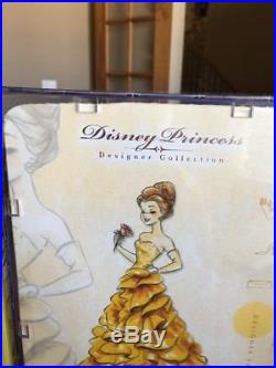 New Disney Princess Designer Collection Belle Collector Doll Limited Edition