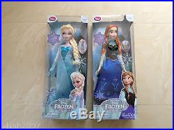 New Disney Store Exclusive Frozen Princess Elsa & Anna Singing Dolls NEW LOOK
