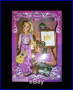 New Disney Store Rapunzel Singing 11 Doll Deluxe Set Guitar Tangled Princess