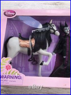 New Disney Store Sleeping Beauty Aurora Phillip Maleficent Deluxe Doll Gift Set