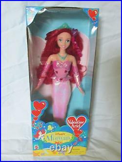 New Disney's The Little Mermaid Valentine Ariel Heart Barbie Doll Mattel 18459