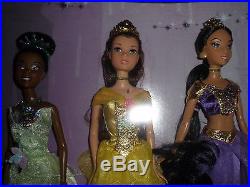 New PRINCESS DISNEY Collection 7 DOLLS Rapunzel SNOW WHITE Ariel JASMINE Tiana