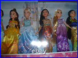 New Shimmering Dreams Collection Disney Princess 10 Figure Doll Lot Set Nib