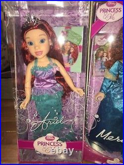 Nib Disney Princess & Me Ariel And Merida 18' Dolls Jewel Edition Ship Everyday