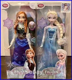 Nib Disney Store Frozen Anna Singing Light Up 16 Doll-sings For The First Time