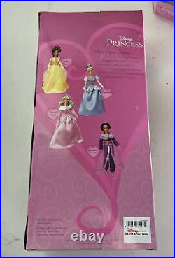 Nib Vintage Disney Store Princess Dolls Lot Of 4 Belle Cinderella Mulan Sleeping