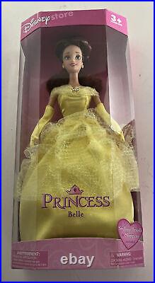 Nib Vintage Disney Store Princess Dolls Lot Of 4 Belle Cinderella Mulan Sleeping