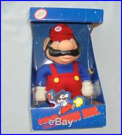 Nintendo Super Mario Bros Plush Vinyl 12 Tall Figure Doll Toy Applause 1989