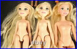 Nude Disney Princess Dolls Ariel Moana Mulan Jasmine Merida Tiana Belle Rapunzel