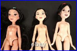 Nude Disney Princess Dolls Ariel Moana Mulan Jasmine Merida Tiana Belle Rapunzel