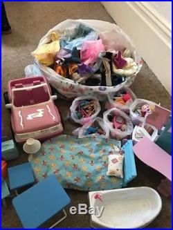 Over 100 Barbie Clothes And Shoes Bundle Job Lot Disney Princess Dolls Bargain