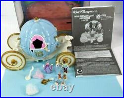 POLLY POCKET 2001 Bluebird CINDERELLA ROYAL CARRIAGE DISNEY Mattel, with BOX