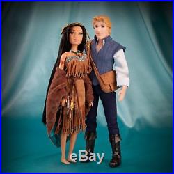 Pocahontas and John Smith Doll Set Disney Fairytale Designer Collection -NIB