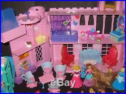 Polly Pocket Disney Princess Castle Mermaid Dolls Clothes Huge XMAS Toy Lot