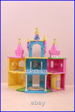 Polly Pocket Princess Castle Play Set Disney Princess Doll's & Disney PVC 178 Pc
