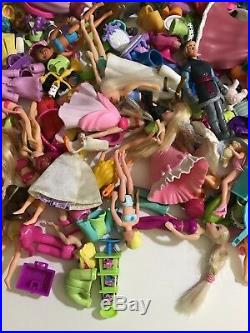 Polly Pocket lot/boys/accessories/clothes 330+pc/Disney princess+prince/Barbie