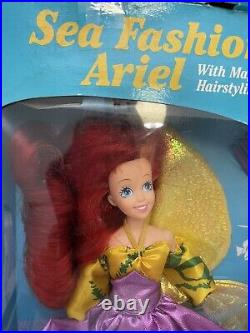 RARE 1992 Disney Little Mermaid Sea Fashion Ariel Tyco Doll Damaged Box NIB