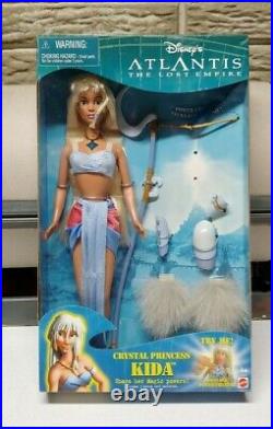 RARE NIB Disney Atlantis Crystal Princess Kida doll withlight up necklace 29327