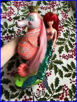 RARE Simba Little Mermaid Ariel & Seahorse Doll Set